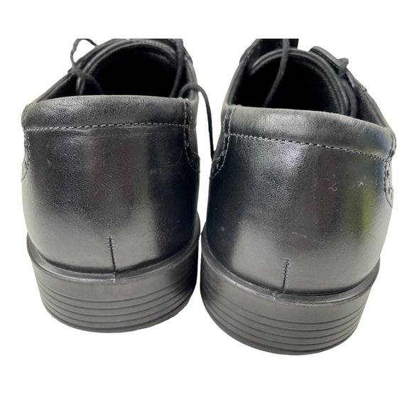 Ecco Men's Black Leather Brogue Wingtip Derby Dress Shoes Size EU 47/US 13 - Picture 5 of 8